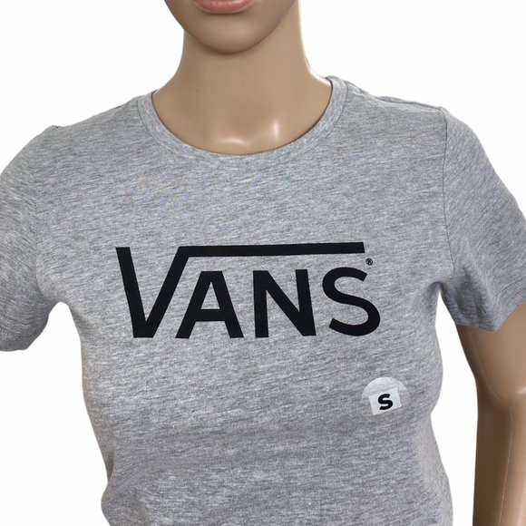 VANS T Shirt Plain Grey Women’s Shirt Size Small Medium Large Tee VN000R6FYR2 - Picture 2 of 5